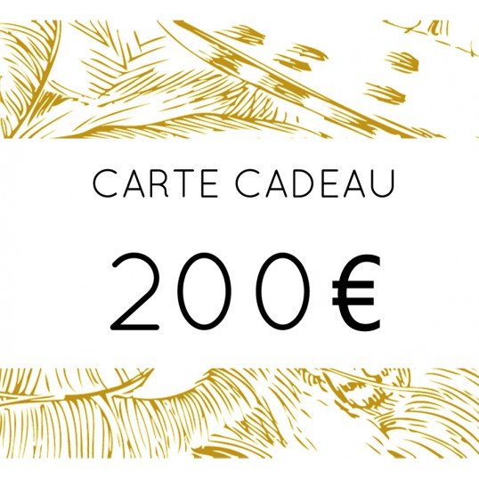 CARTE CADEAU 200 euros