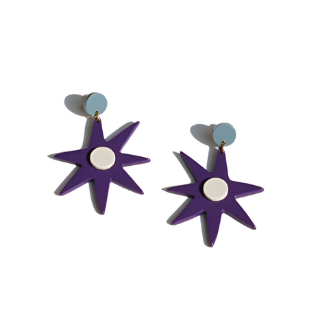 Boucles Agnès Violet