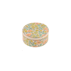 Boîte à bijoux ronde Liberty  Poppy Maisy Pastel