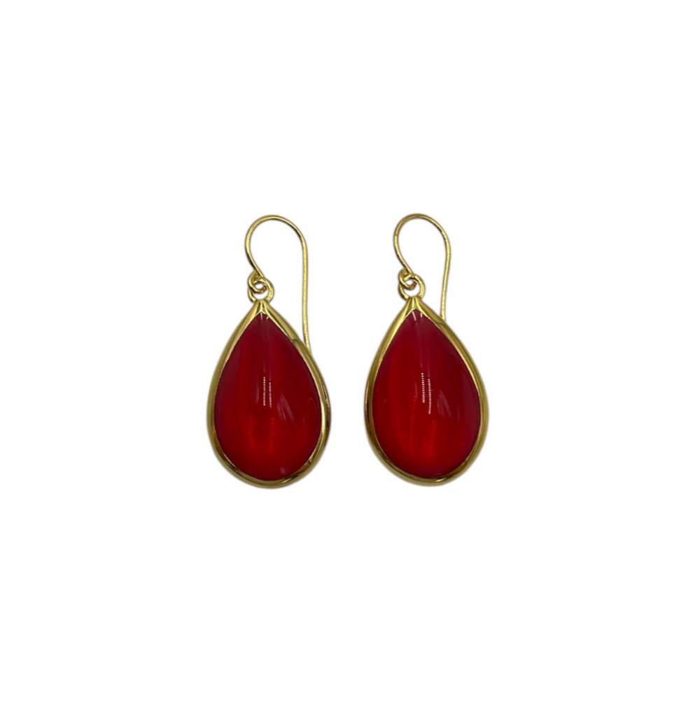 Boucles Tina Rouge
