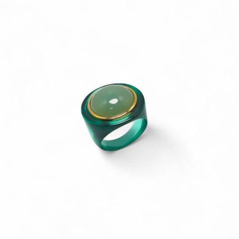 Bague Julie Turquoise et Jade