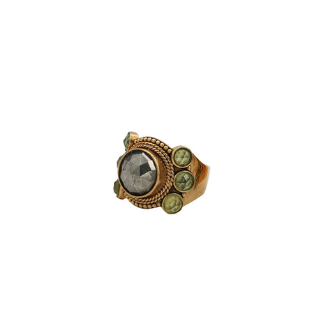 Bague Jasmine New Pyrite Citrine