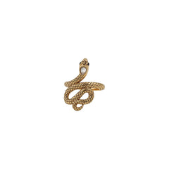 Bague Sissi Serpent Pierre Nacre