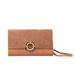 Pochette Byblis Noisette Velours