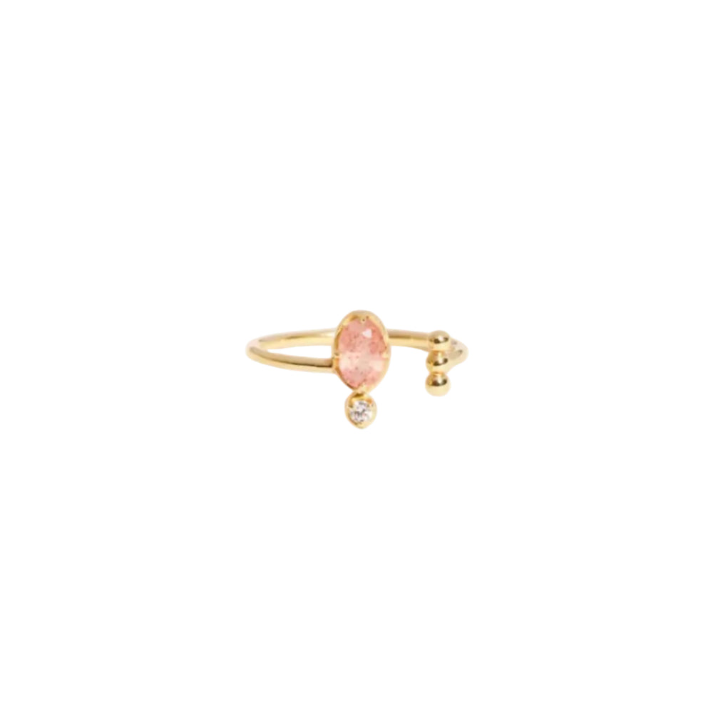 Bague Mani Quartz Fraise