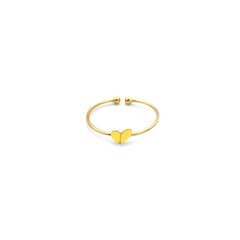 Mini bague cœur Jaune