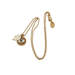 Collier Sacha Oeil Double Coeur Ivoire