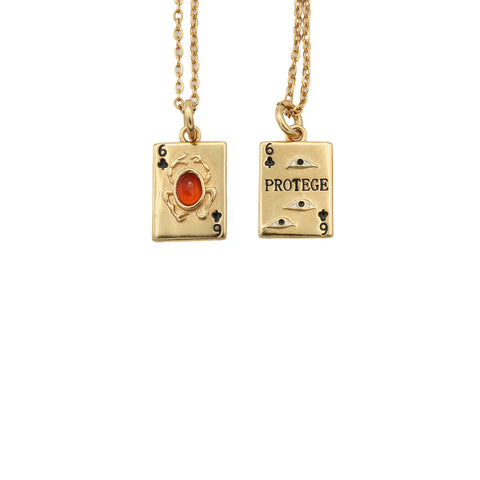 Collier Sacha Minicarte Scarabée & Protection