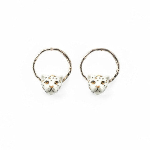 Boucles Léopard Blanc