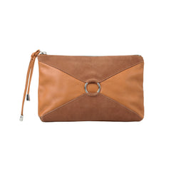 Pochette Kim Noisette Velours