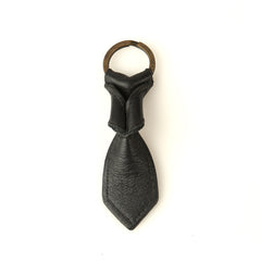 Porte-Clefs Nœud Cuir agneau Noir
