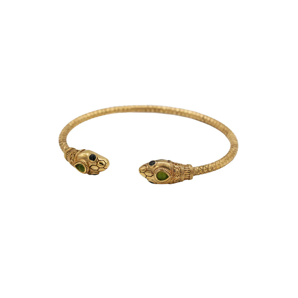 Bracelet Sissi Double Tête Serpentine
