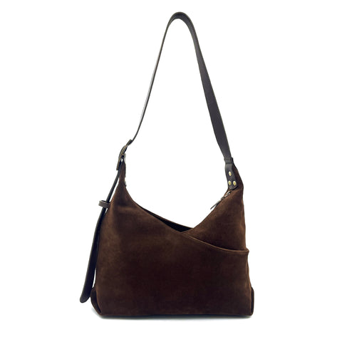 Sac Edo Croûte velours Chocolat