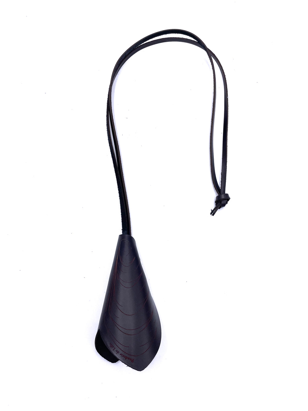Porte-clefs "Moule" BRADERIE DE LILLE cuir Aubergine