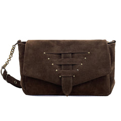 Sac Pacha Croûte Velours Chocolat