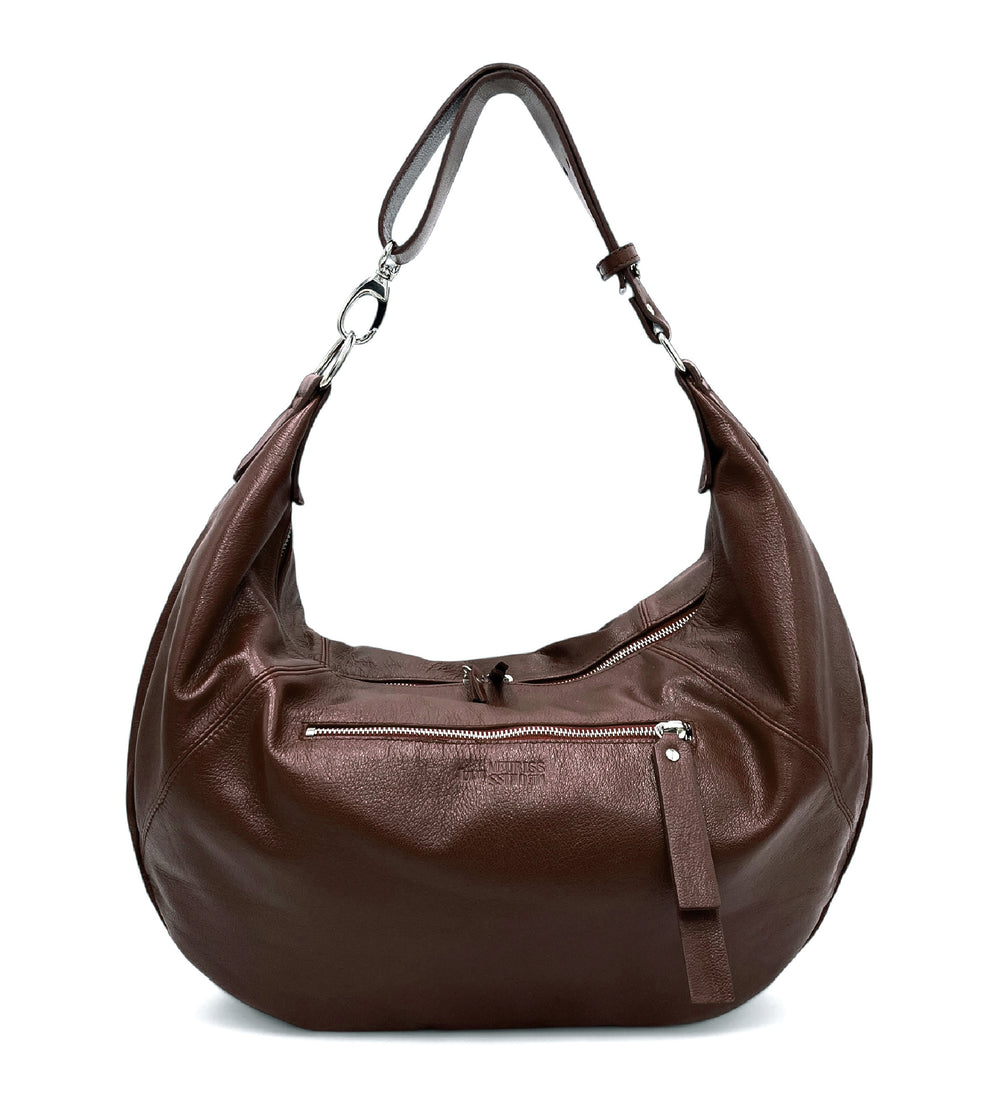 Sac Besace Maya Marron Chocolat