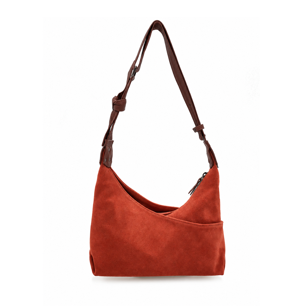 Sac Shiki Croûte velours Terracotta