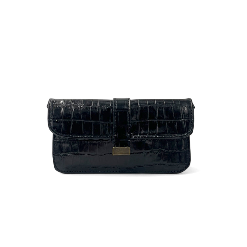Portefeuille Picsou Croco Noir
