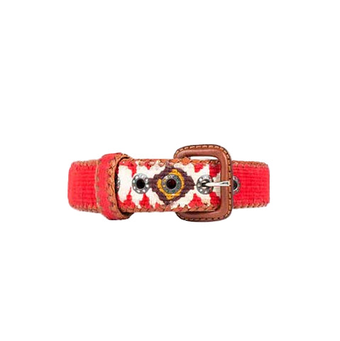 Collier de Chien Rouge Ethnique
