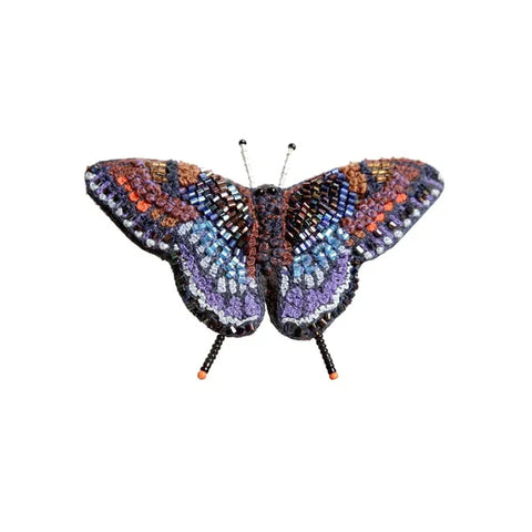 Broche Papillon Violet