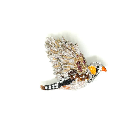 Broche Oiseau Mandarin