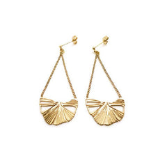 Boucles Ginkgo Chaînes Ajourées Longues