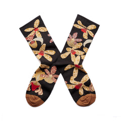 Chaussettes Orchidée Faux Noir