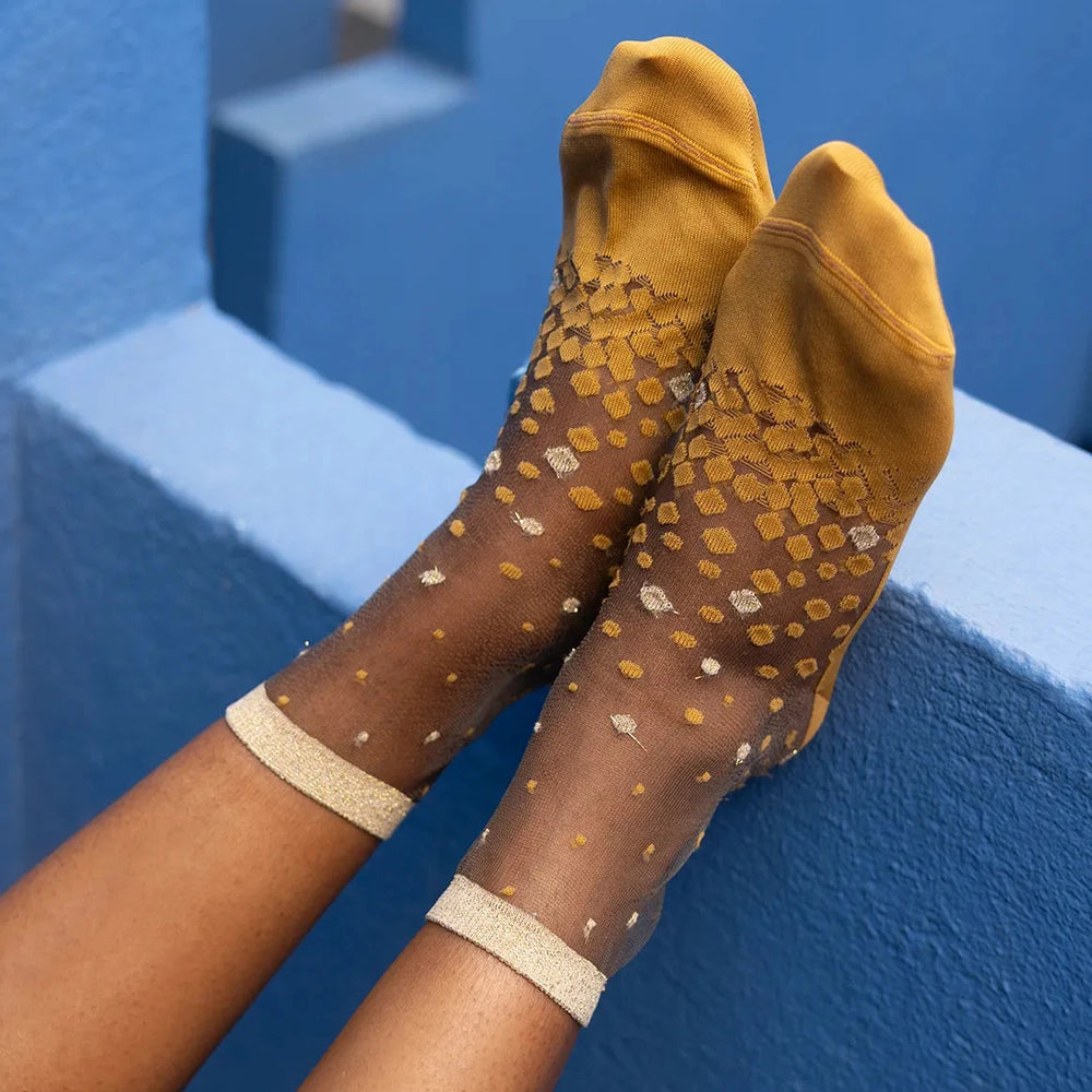 Chaussettes Nakameguro Ocre