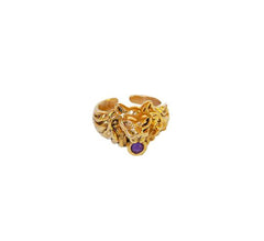 Bague Chevalière Aya améthyste