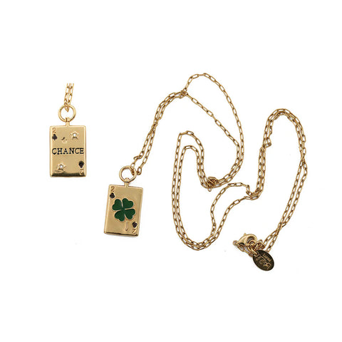 Collier Carte Trèfle