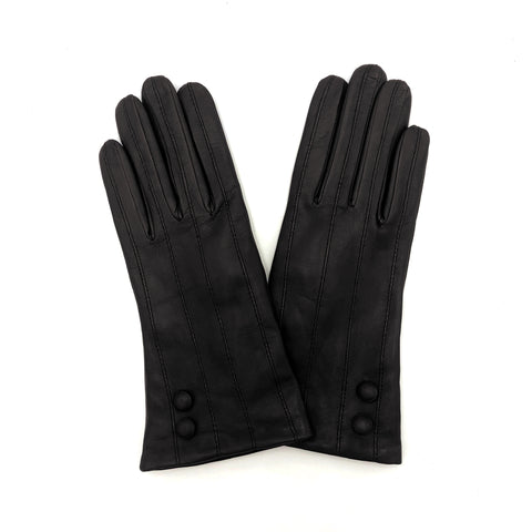 Gants Boutons Noir
