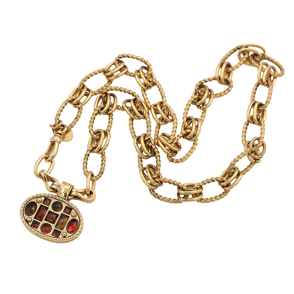 Collier Médusa XXL Mélange Rouge