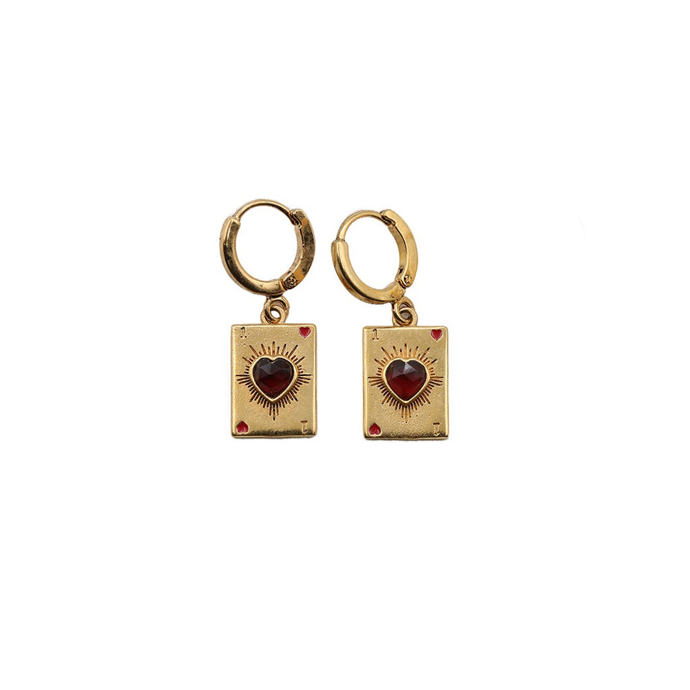 Boucles Sacha Mini Cartes Cœur