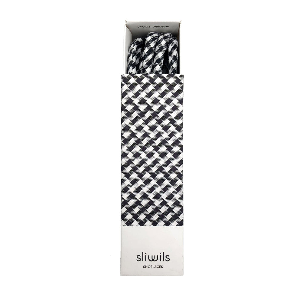 Lacets Vichy Noir & Blanc