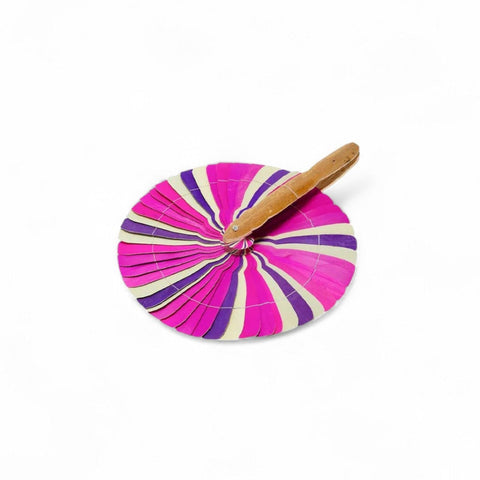 Éventail Pai Pai Rose et Violet