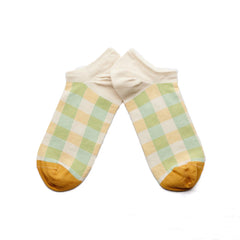 Socquettes Carreaux Mousse